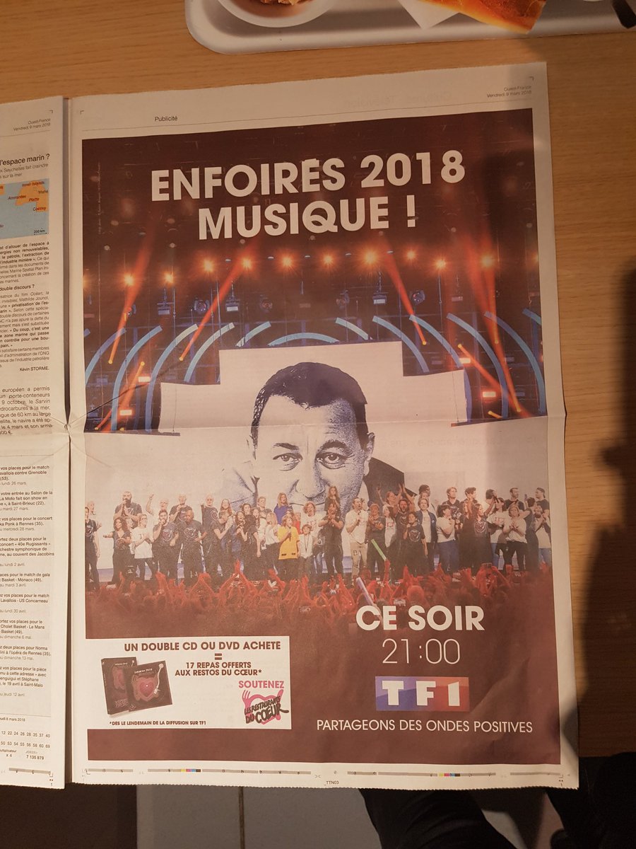 ActuMLaroque's tweet photo. #Enfoirés2018 - [Interview] 《Michèle Laroque raconte "ses Enfoirés"》 dans le @OuestFrance du jour 📰

Et n'oubliez pas, ce soir, Les Enfoirés font leur show !! 🎶 https://t.co/JRiJn39DLV
