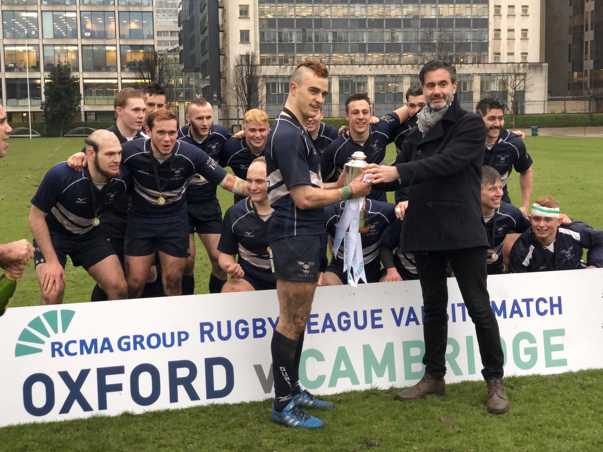 RLVarsity's tweet image. Trophy presentation