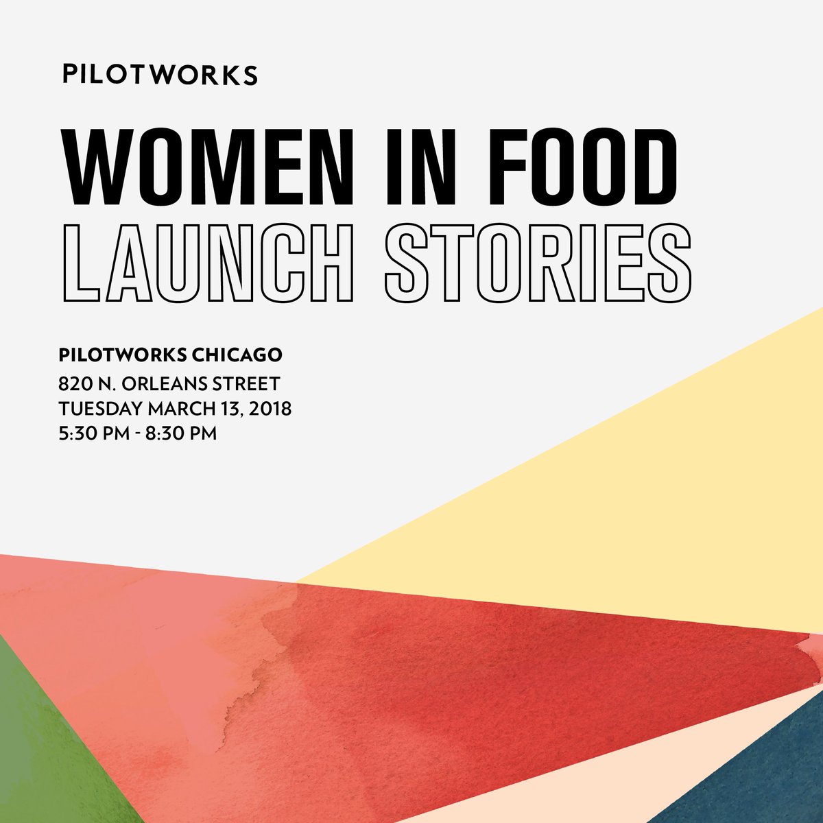 Hey Chicago! Our friends at @Pilotworks are opening their kitchen for this event to celebrate Int'l Women's Month. Join them for an evening of panel discussions planned on the journey of entrepreneurship! AND PSSSST: use the code SUPPORTWOMENINFOOD for complimentary tickets.