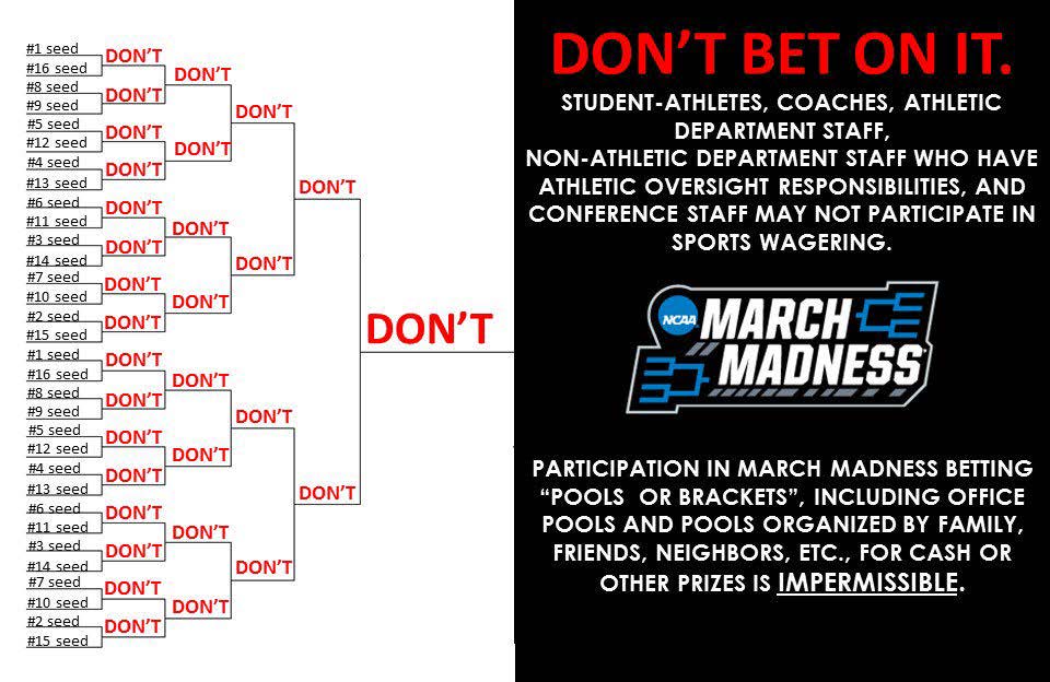 VandyCompliance's tweet photo. Spring Break is coming to an end, #SelectionSunday is near, and #MarchMadness2018 will tip off soon! Coaches, Student-Athletes, and Athletic Staff Members remember: Risk + Reward = Violation! #AskBeforeYouAct #CommodoresComply https://t.co/IU0YJcPQSp