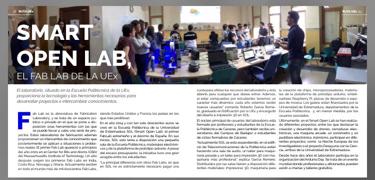 EPCC_Unex's tweet photo. La Escuela Politécnica de Cáceres en en la revista Viceversa UEX-Empresa https://t.co/bV1ZVzPBgR en el nº88 Feb2018 pag.32-35 @Foro_Ciber #ciberseguridad y pag.38-39 @SolEpcc #SmartOpenLab @infouex @FundecytPCTEX @fundacionunexes @OndaCampus @EstudiantesEPCC vía @CulturaUEx https://t.co/OCA4O4eh21
