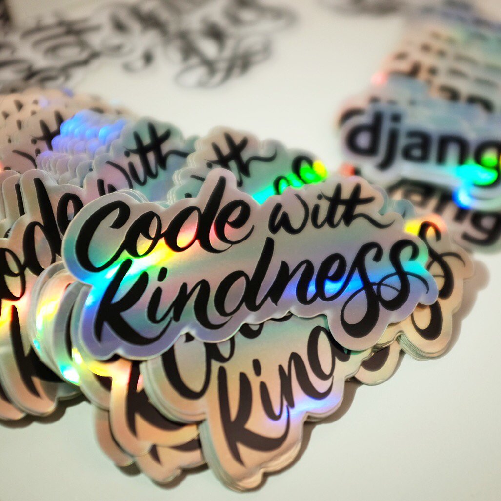 asendecka's tweet image. These beauties just arrived! If you want some #codewithkindness and @djangogirls holo stickers, you still can get them through our crowdfunding campaign! 😍
generosity.com/community-fund…