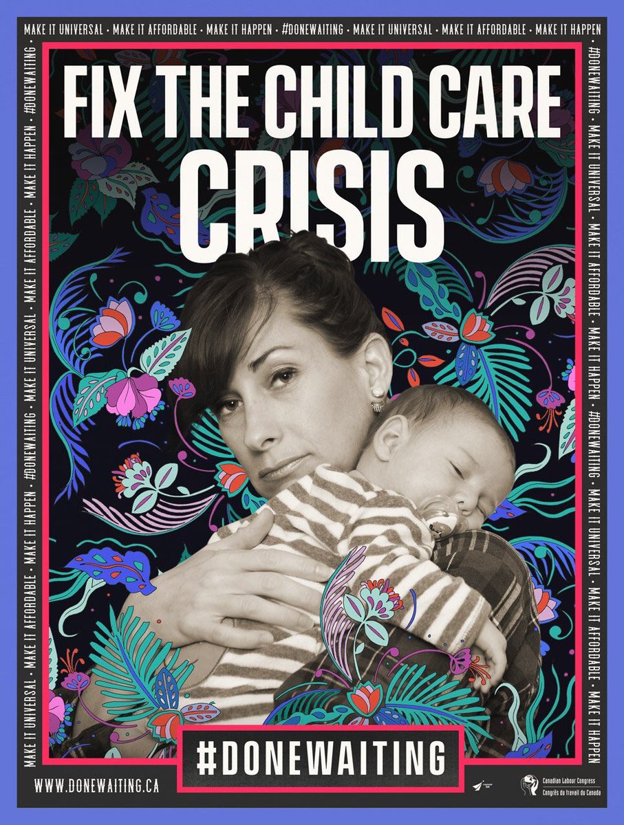 Great campaign &amp; amazing posters from <a href="/CanadianLabour/">Canadian Labour</a>!

Women in Canada are #DoneWaiting!

It’s time for action from government:

• End wage discrimination.

• End sexual harassment and violence. 

• Fix the child care crisis.

DoneWaiting.ca
#IWD #canlab #cdnpoli #1u