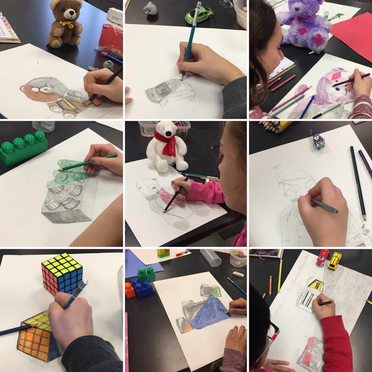 RuppMMS's tweet photo. 6th grade observational drawings🎨❤️ learned about graphite value and colored pencil layering. @AllanInnman and #margaretmorrison provided amazing inspiration for my students! #arsted #arteducation #contemporaryart #masdproud #MMSFAA #mms_principals https://t.co/21QUhMUznG
