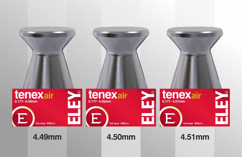 ELEY's tweet photo. ELEY’s new air pellets are available in 4.49, 4.50 and 4.51 diameters to suit all air rifles and pistols #AccuracyDefined #teamELEY #ELEYtenexair #IWAshow #ELEYIWA #teamELEY https://t.co/05TgyZOGQg https://t.co/xeo5HfQ5yh