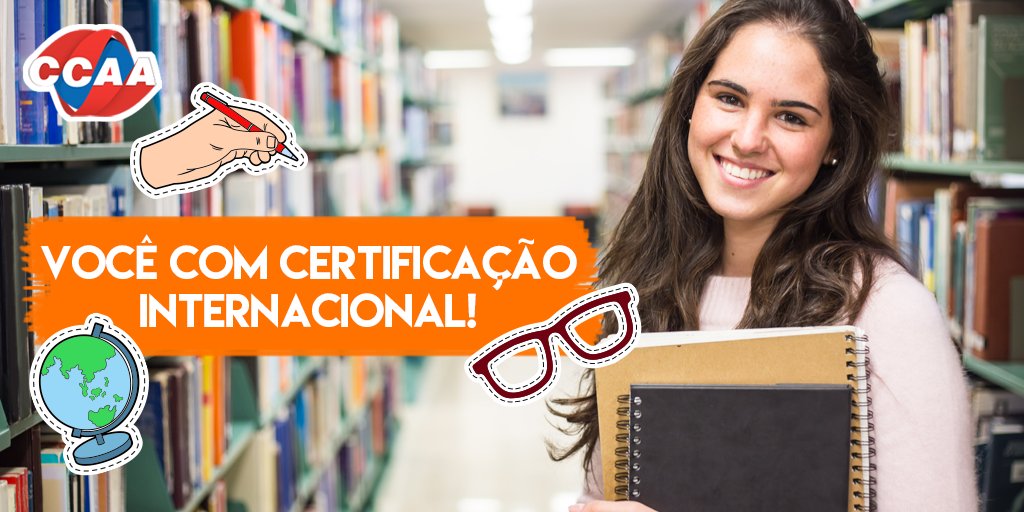CCAAOficial's tweet photo. Abra portas para o seu futuro. Conquiste sua certificação internacional e comprove sua proficiência no inglês! ​https://t.co/14A47ObblM https://t.co/c8yu6LIKkL