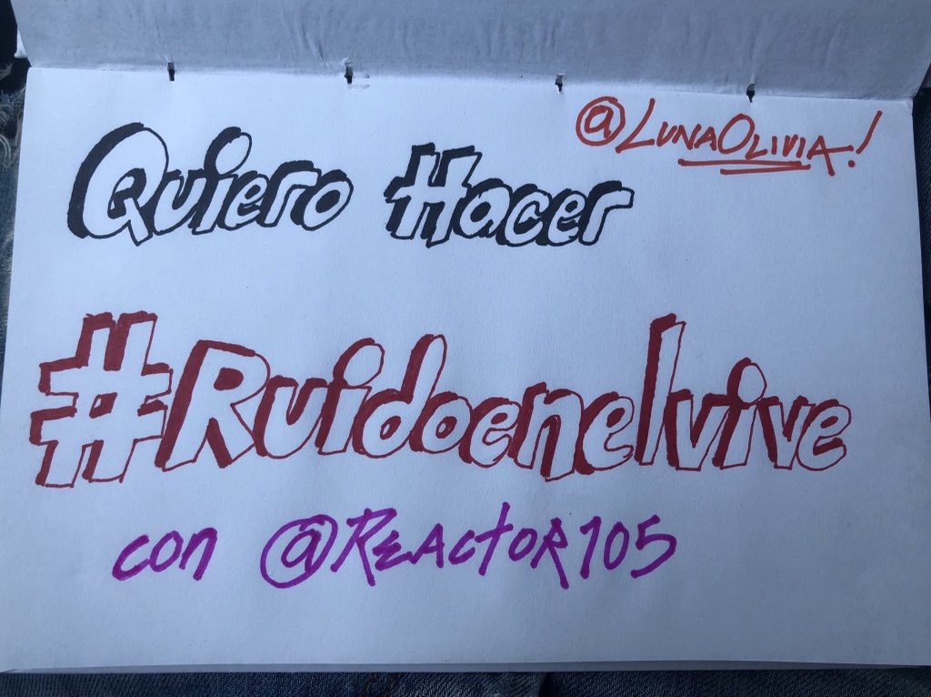 lewadesign's tweet photo. @LunaOlivia quiero hacer #Ruidoenelvive con @Reactor105 https://t.co/jiJURuqJzB