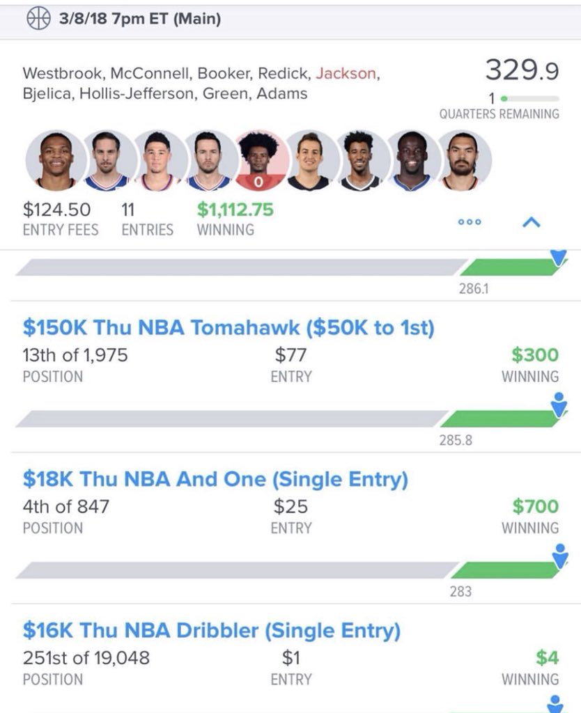 dfsmachine_'s tweet photo. One of our subscribers results from last night 💸🔥💸 we’re cashing DAILY! Message us if you want to start winning today🏀💲 https://t.co/oKU6pb61Gf