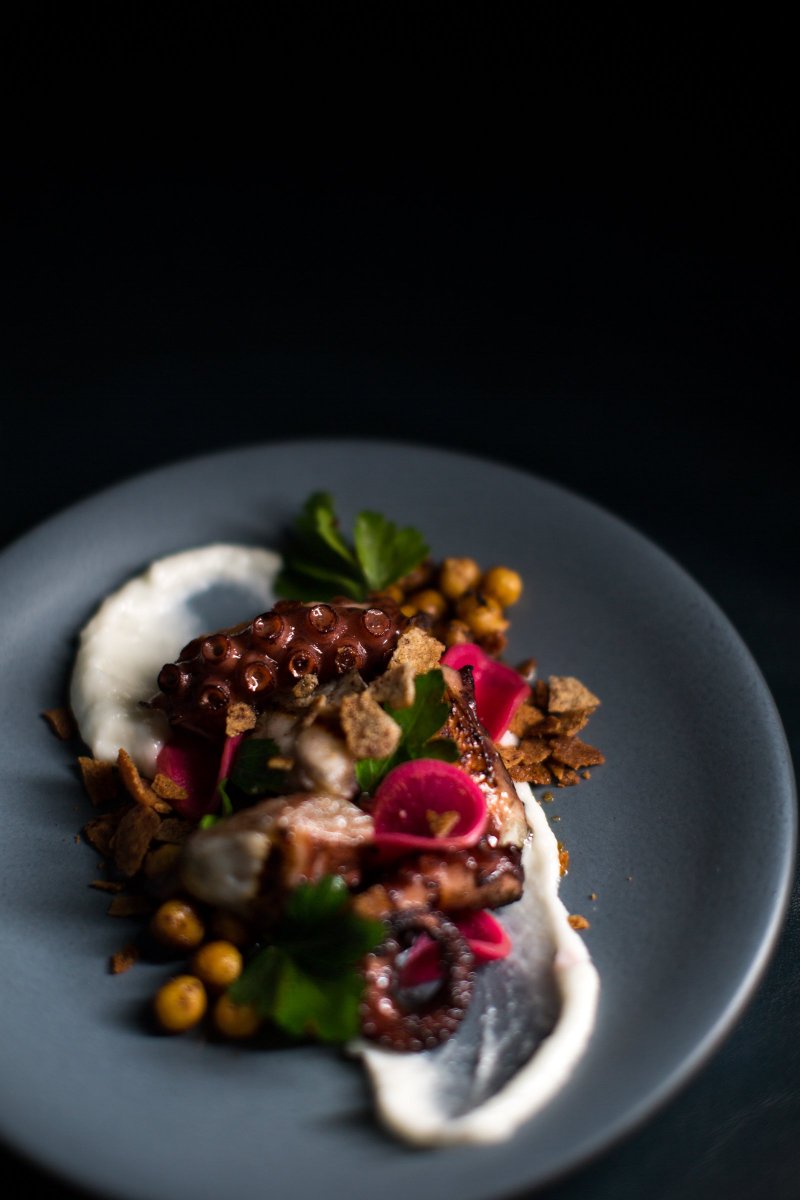 StandbyDetroit's tweet photo. The weekend is upon us and we hope you’re planning on indulging in some fine food &amp; drink. May we suggest pairing this exquisite octopus dish with a verdant Snake in the Grass ? https://t.co/2rxgCC3nJx
