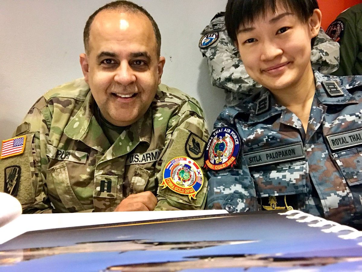 WANationalGuard's tweet photo. Did you know the @WANationalGuard has maintained a formal partnership with the Kingdom of #Thailand for more than 15 years through the @USNationalGuard State Partnership Program! #YourGuard #FunFactFriday https://t.co/bOdMt7W32l