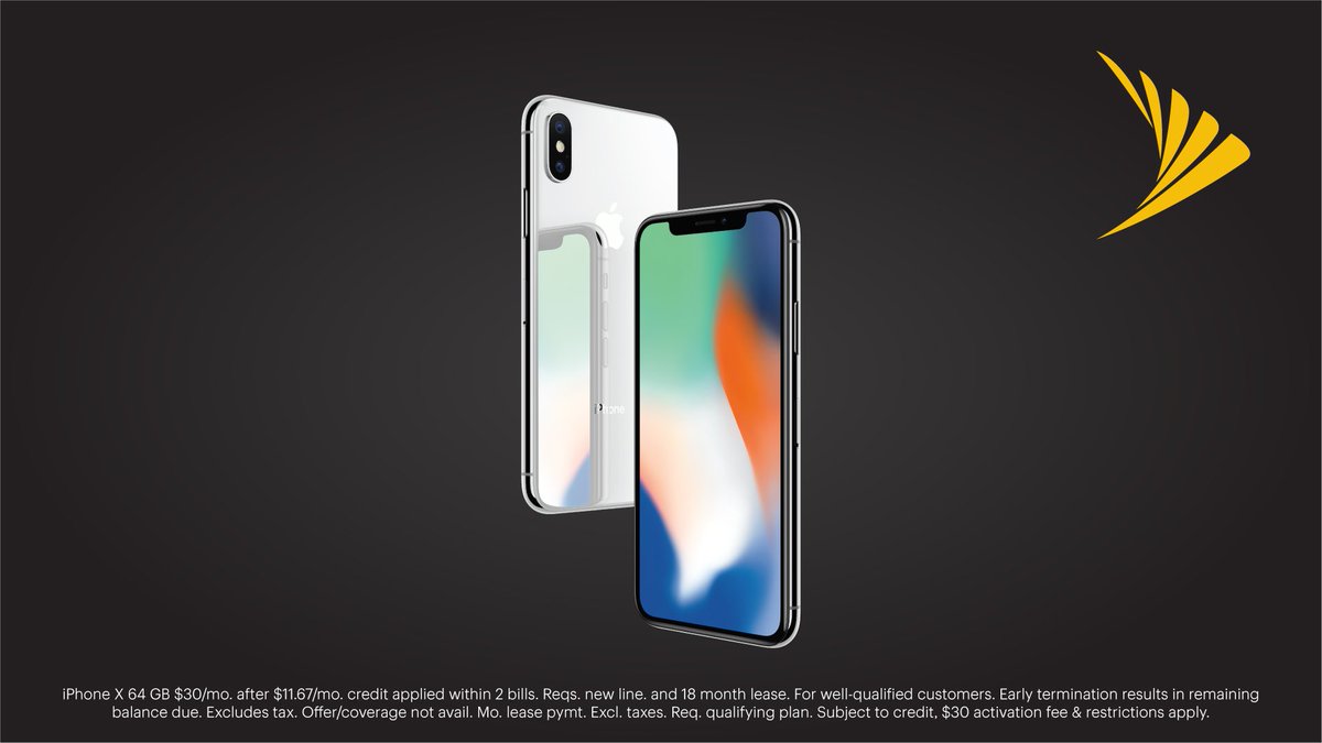 Sprint_Smthvlle's tweet photo. Now you can lease the unrivaled iPhone X for $20/month!  Visit our store to find out more! https://t.co/OS6RgeOG0j