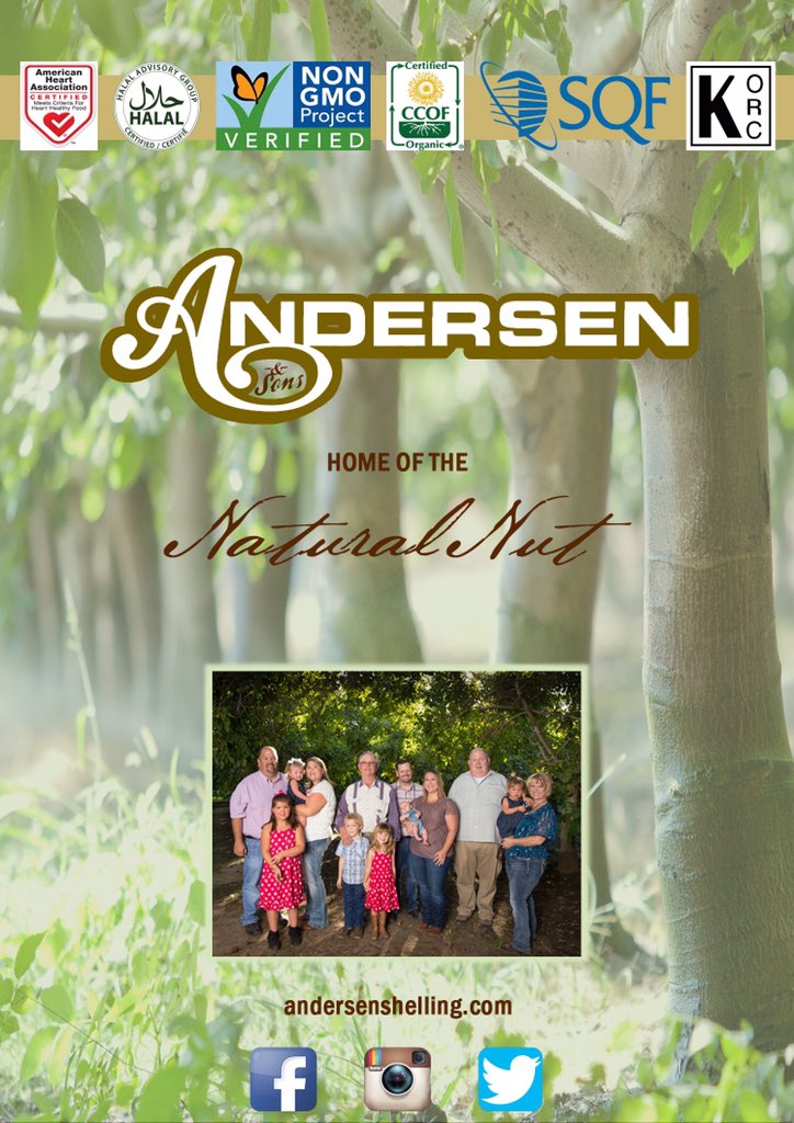 AndersenWalnuts's tweet photo. Doors open at 10! Look for us in he ACC 1121! @expowest https://t.co/iRgFPdVTrP