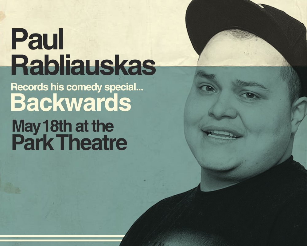 myparktheatre's tweet photo. Tickets for @PaulRabliauskas' taping are now on-sale! Get yours while you can. They will not be around for long, #Winnipeg. 
 
https://t.co/6NzQfhWA77 https://t.co/jM5V5fV9EF