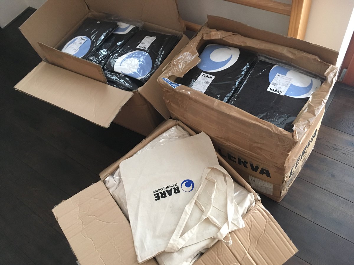 New swag arrived! Getting ready for our <a href="/gensim_py/">Gensim</a> workshop at <a href="/MLPrague/">MLPrague</a> conference 💣