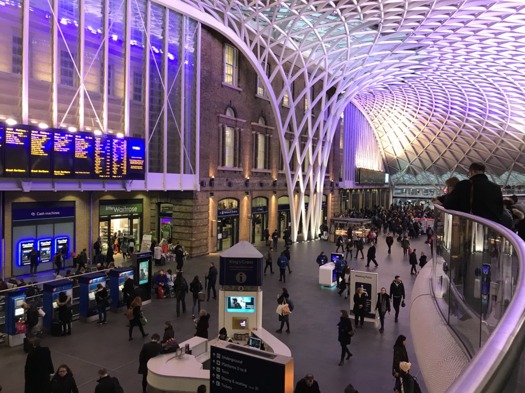 Waiting at Kings Cross for the 18.03 to Skipton