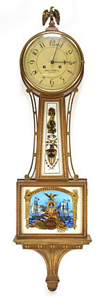 bob_brooke's tweet photo. The #Banjoclock, also known as the #PatentTimepiece was #invented by #SimonWillard of #Massachusetts and became one of the most popular #clocks in #19thcentury #America. https://t.co/nUY58OJQQf https://t.co/V7nyCon6IG