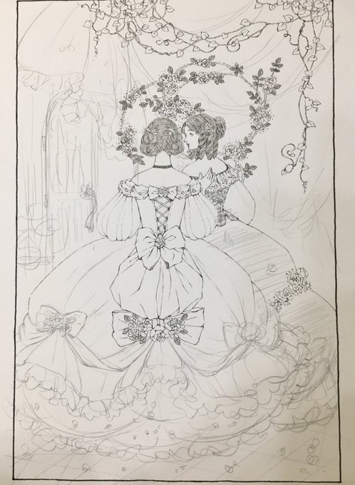 これも展示に出したい…明後日額装するので明日がんばる…!おやすみなさい 