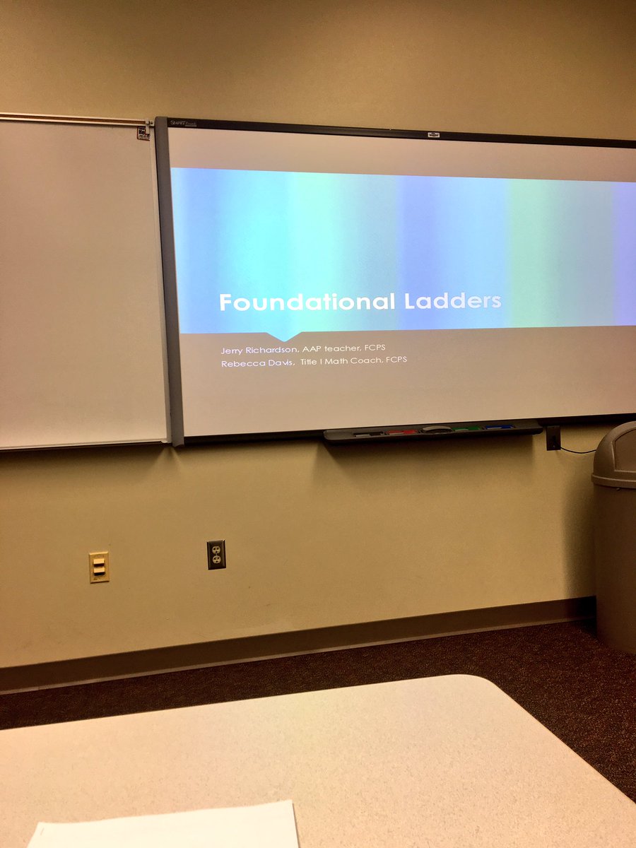 MrRichardson_5's tweet image. Presented our new Math strategy: Foundational Ladder to @VCTMath! @MsDavisMath17
