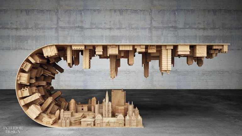 InteriorDesign's tweet photo. This miniature cityscape doubles as a cocktail table: https://t.co/wti3UyjvUx https://t.co/qrAAbt5mbQ