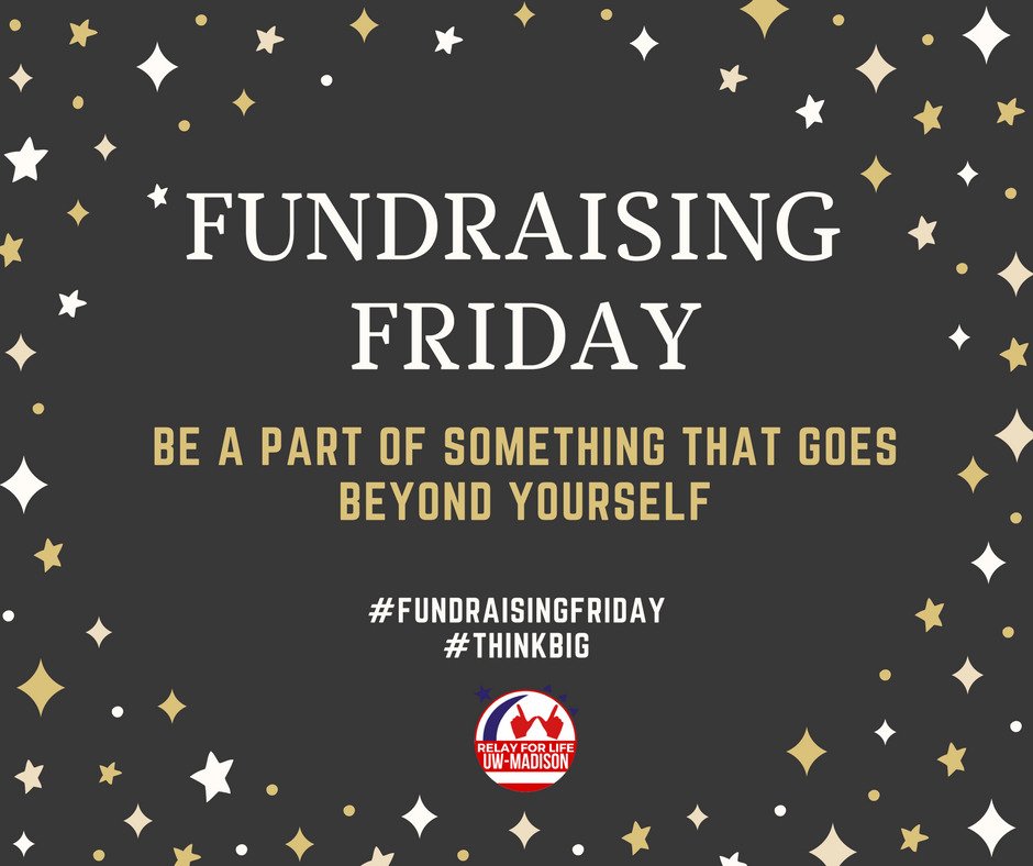 CACUWMadison's tweet photo. Relay is coming up fast, don't forget to keep fundraising! #fundraisingfriday https://t.co/OgjNLpmJ5Y