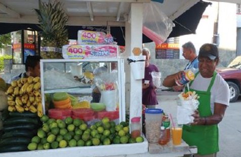 GringoGazette_'s tweet photo. So, what's the deal with that fruit stand? You know, the one that's always parked on the corner by Mar de Cortez. Turns out, more goes into selling fruit than you'd think: https://t.co/kZfpX1D4V2 https://t.co/XJMr8NiHiQ