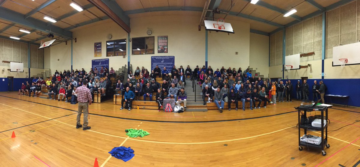 MooneyOwen's tweet photo. Really enjoyable morning presenting to nearly 150 PE Teachers @ Rockland #PhysicalEducation Conference for Elementary &amp; Middle/High School Teachers! #GamesForUnderstanding #Empowerment #Development #Learning #FUN #Leadership #Communication #TeamWork #DecisionMaking @GAAmeCoaching https://t.co/ZZOsi3tNEY
