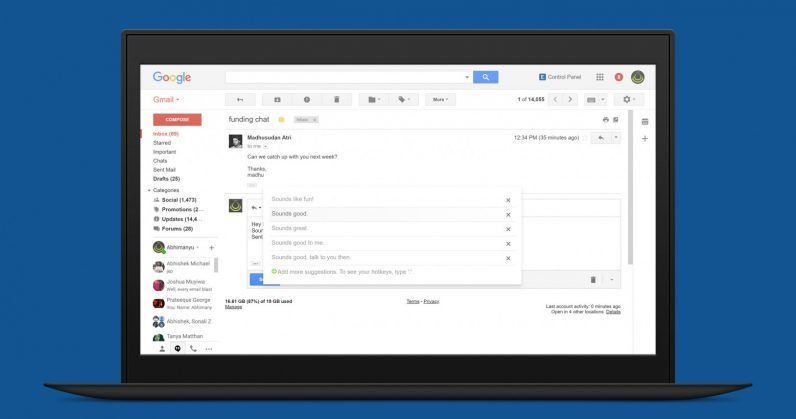 biggerpan's tweet image. #EasyEmail uses #AI to autosuggest sentences as you write replies in Gmail » buff.ly/2G9KL27 via @TheNextWeb