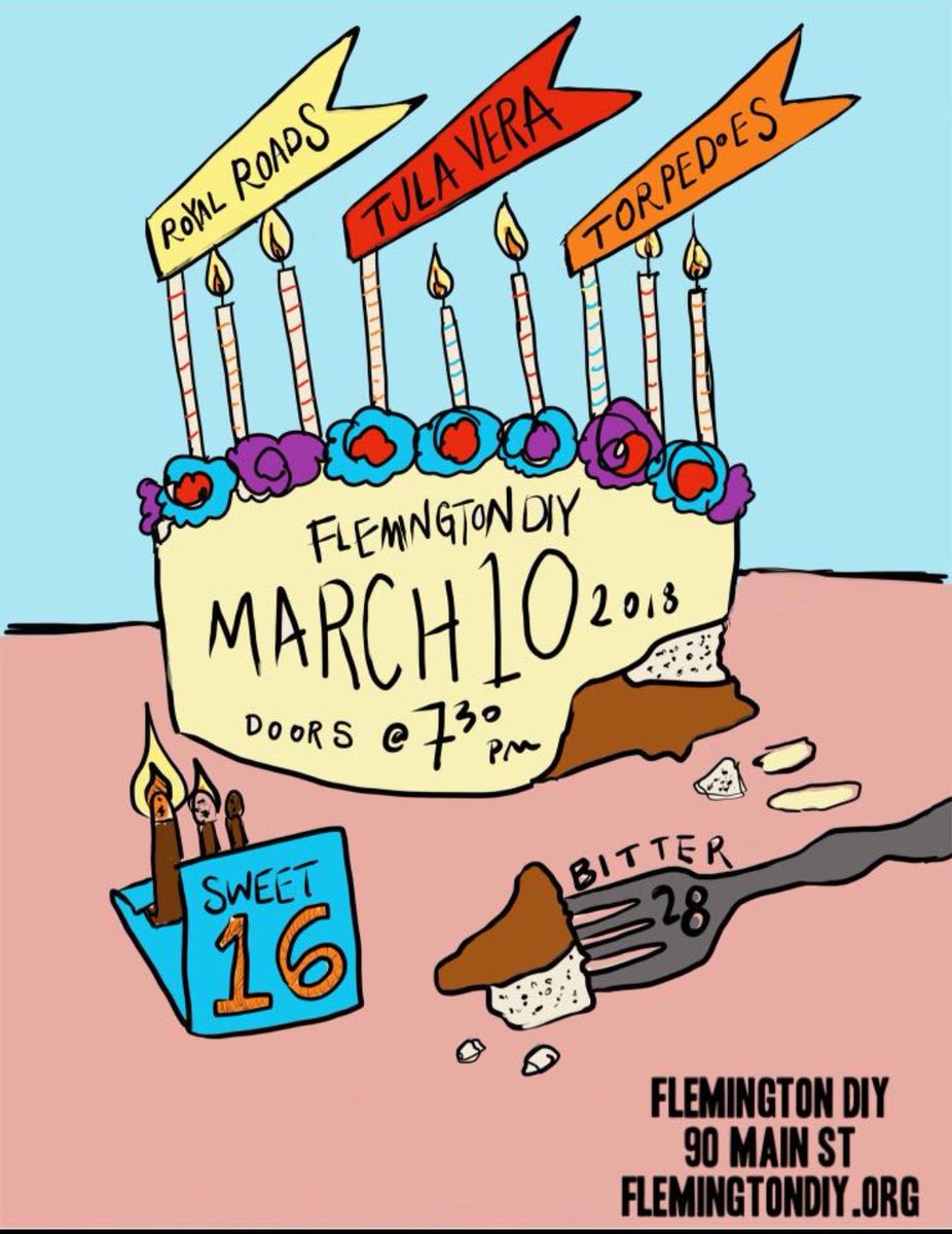 Pretty cool show coming up tomorrow in flemington! Come check it out (there will be cake too)