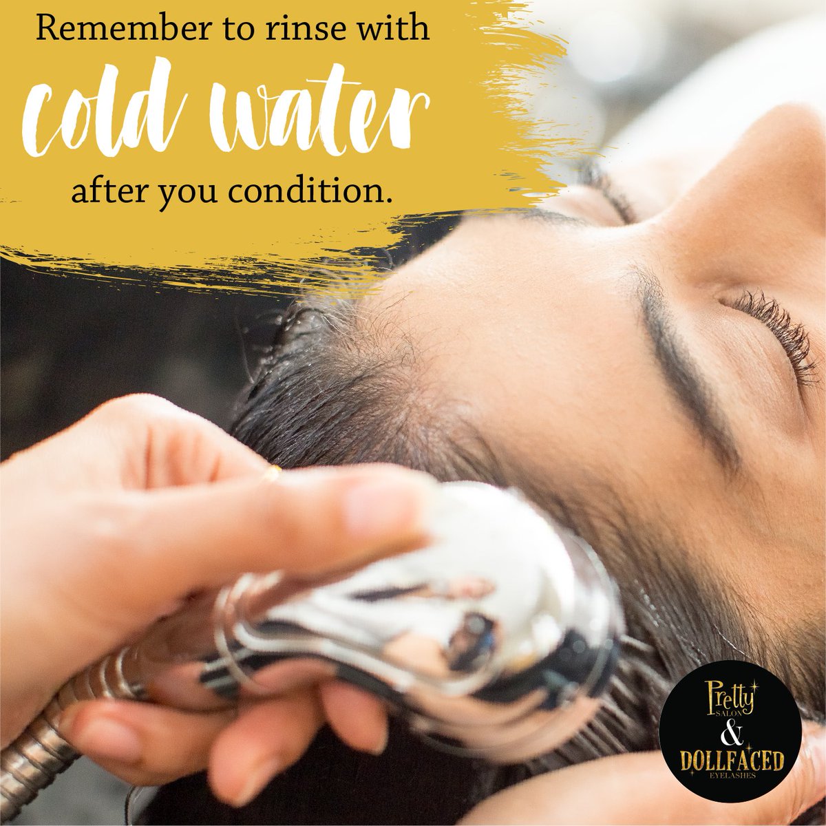 PrettySalonaz's tweet photo. Wash with warm water, then do a final rinse with cold water. It'll help seal in the moisture! #PrettySalon #TipsAndTricks #HairInspiration #HairTips #Beauty https://t.co/0vA3Wh0UpG