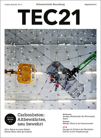TEC21_Heft's tweet photo. In der neuen Ausgabe von #TEC21 stellt die Redaktion zwei Projekte vor – gemeinsam ist beiden die Bewehrung mit #Carbon und der Einsatz von #Hochleistungsbetonen. Bis zu 200 Jahre sollen sie überdauern. https://t.co/TXWQlf2BiD https://t.co/qa8AK6ZWRB