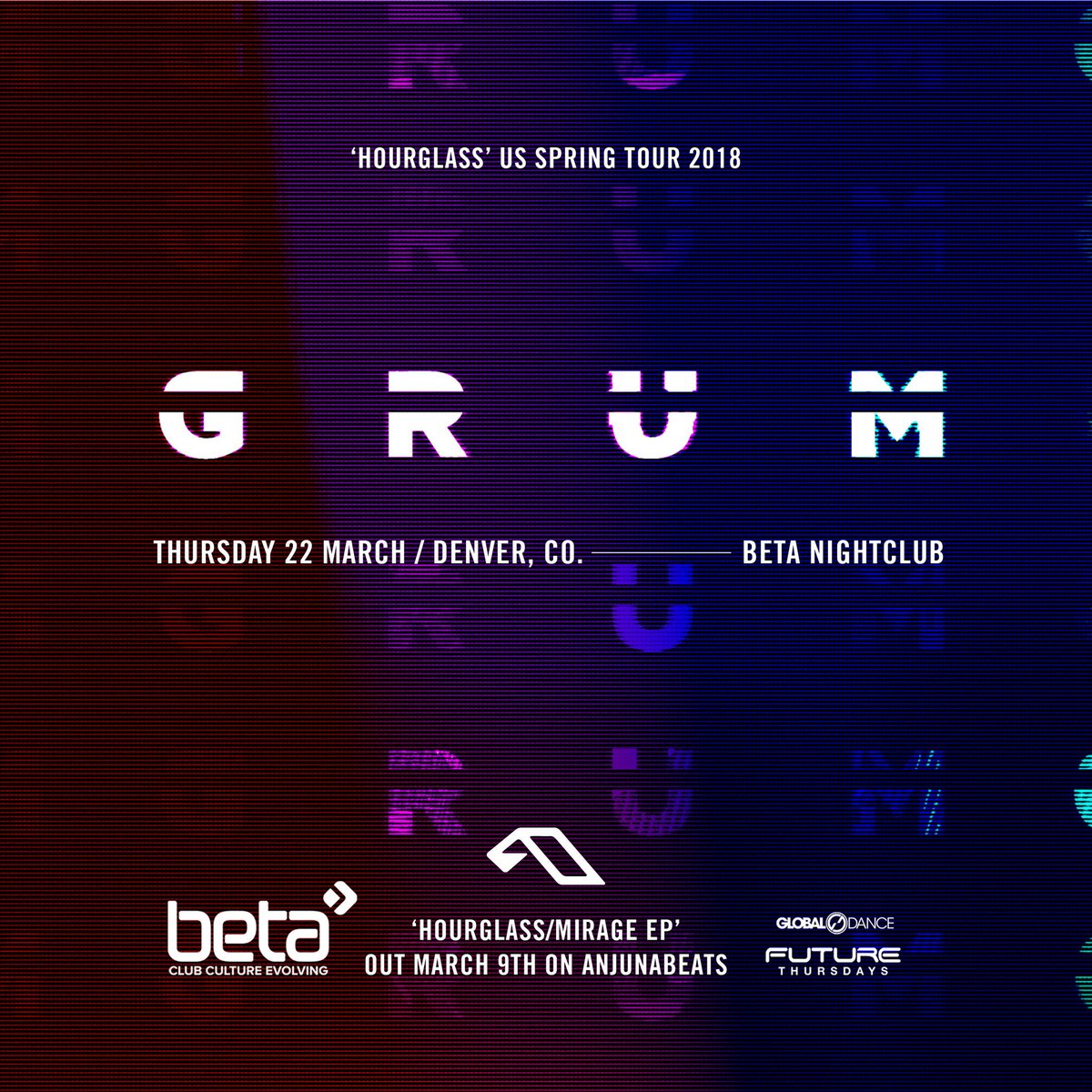 💥 JUST ANNOUNCED 💥
@grummmusic stops by @BetaNightclub for #FutureThursdays on March 22nd!

Tix on sale now: bit.ly/GrumBeta