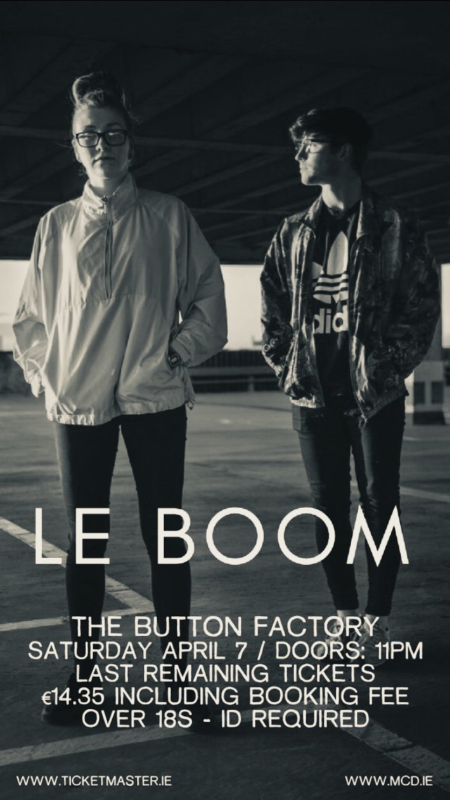 Oh man! We genuinely can’t believe we’re already down to last few tickets for this DUBLIN show.

APRIL 7
@ButtonFactoryv

Few remaining ones are available on ticketmaster