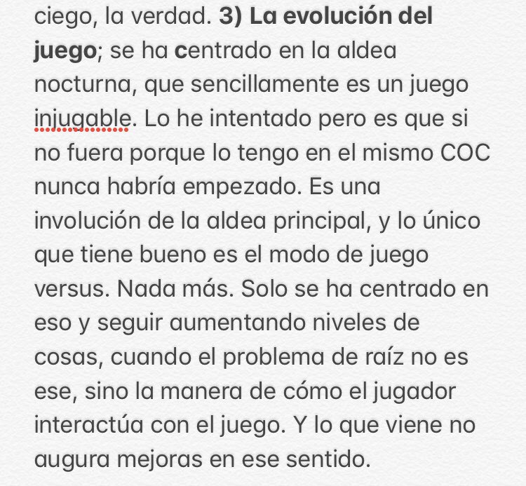 Mi visión de Clash of Clans hoy en día.