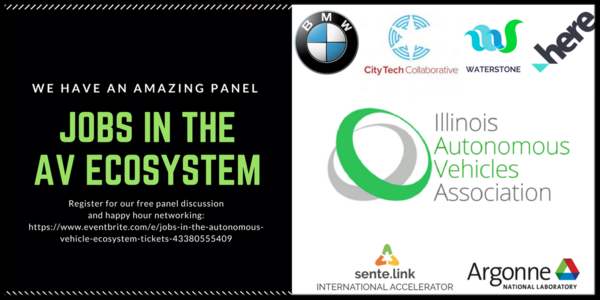 waterstonellc's tweet photo. Join us for a panel discussion about Jobs in the AV Ecosystem on March 14th. Hosted by @CityTech_.
Sign up here: https://t.co/9VLfMLd0Ub
#JobsinIL #AutonomousVehicles #TechJobs #ChicagoTech #FutureStateofMobility https://t.co/2bOikRlDLU
