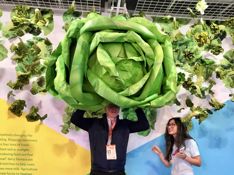 ChrisPolicinski's tweet photo. It's time to have an honest conversation about food, ag and technology. Lettuce begin #TheFoodEffect #sxsw #sxswfood https://t.co/IU2x4uL3i4