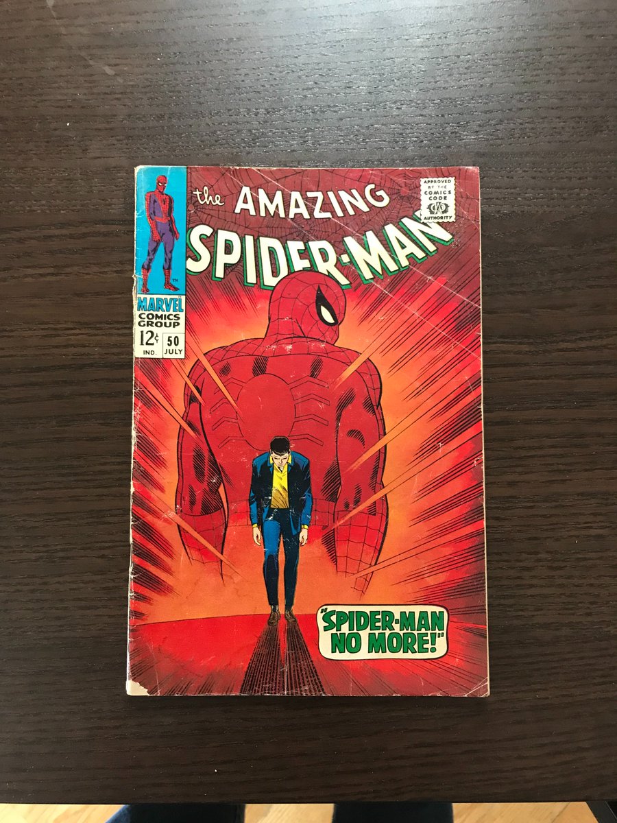 Comic_Whisperer's tweet photo. Came into possession of a rare Amazing Spider-Man #50 graded a 4.5.  If anyone is interested in purchasing it please let me know. https://t.co/GruVXcVsSM