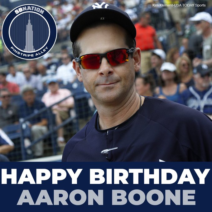 Aaron Boone's Birthday Celebration HappyBday.to