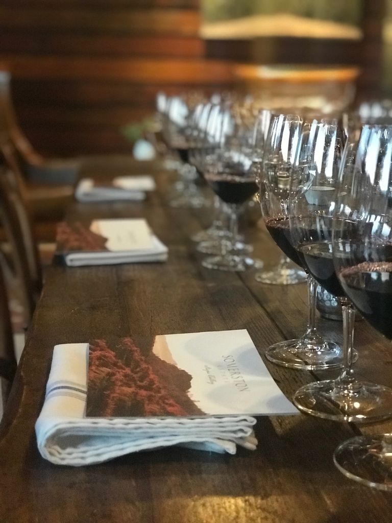 SomerstonEstate's tweet photo. The table is set! We only offer two tours a day, so let us know when you're coming.#somerstonestate #somerston #vistnapavalley #napavalleyescape #weekendwinetour #winetour #offthebeatenpath #adventureisoutthere #experiencetheunexpected #limitedproduction #allocation https://t.co/swBYfakfKF
