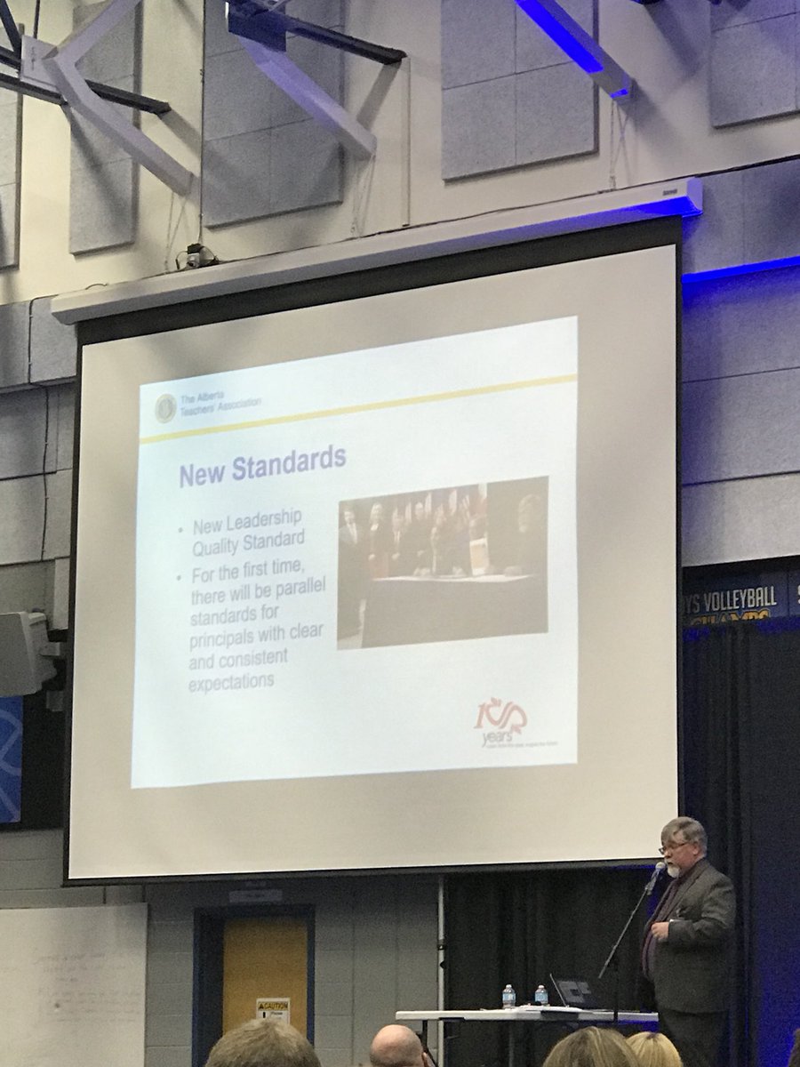 KarlGermann's tweet photo. President @ab_teacher speaks about new Standards for Teachers, Leaders and Superintendents #gpcsd #goab #MPTCA2018 https://t.co/xGg0MyBh8r