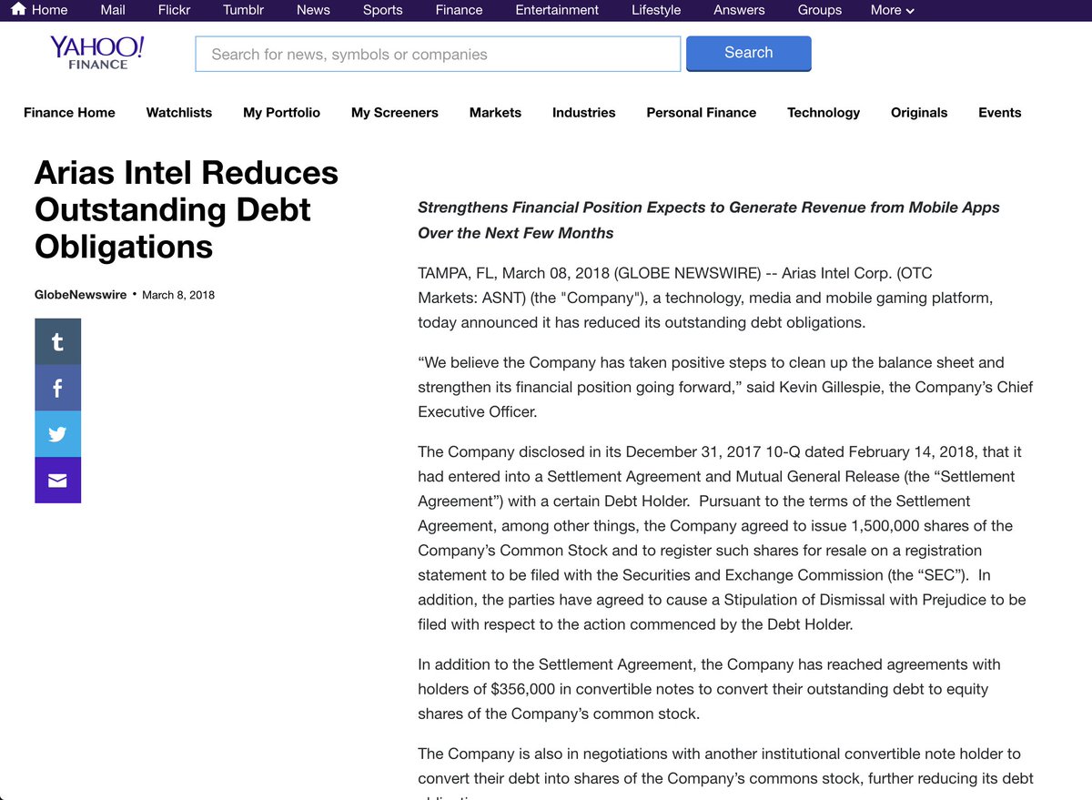 AriasIntel's tweet photo. Thank you @YahooFinance for the press coverage!
Read More: https://t.co/3k60aMav10
#AriasIntel #Arias #Technology #TechVC #TechnologyInvestments#TechStocks #VirtualReality #VC #VirtualRealityStocks#AugmentedReality #MobileApp #MobileAppStocks #Tech #YahooFinance https://t.co/SP7E6obQEP