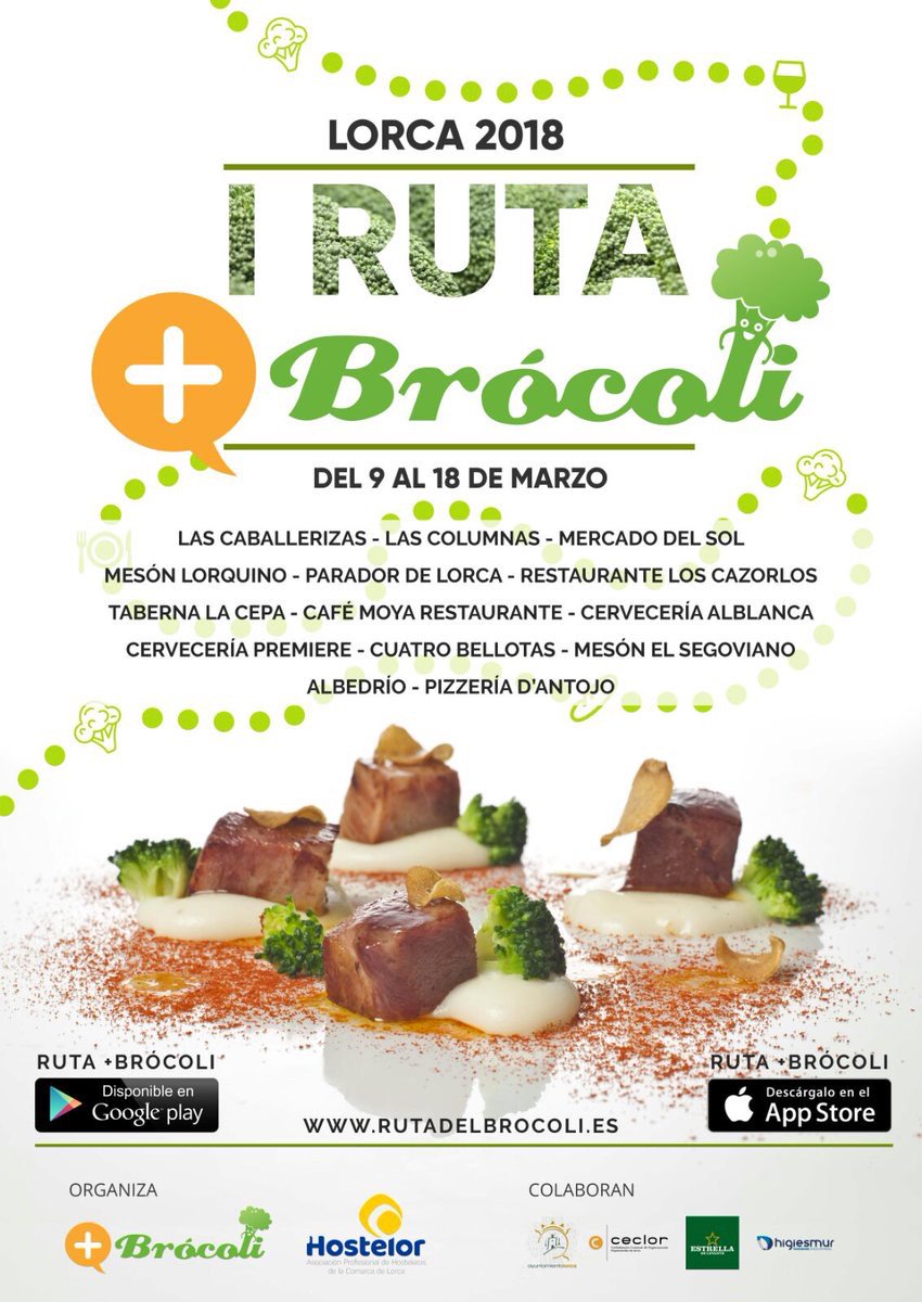pomarus's tweet photo. I Ruta del Brócoli 2018 en Lorca 
https://t.co/MSWuW1KABS

@masbrocoli https://t.co/YirgP5nn6a