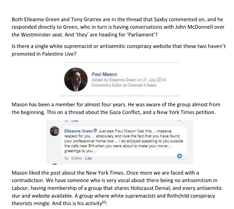AlastairJT's tweet photo. Paul Mason was in the antisemitic group, Palestine Live.
Paul Mason also denied there was antisemitic problems with the left.
Paul Mason also said the reporting of the group was "A smear."

Don't be a selfish ideologue like Paul, stand up to racism. https://t.co/6B8RPNO3Dd