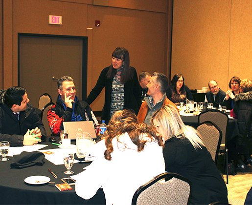 cesd73's tweet photo. Knowledge keeper - Charlene Bearhead, Indigenous Education expert, led Chinook's Edge school leaders in a full day PD session. Charlene, former Education Lead for the National Centre for Truth and Reconciliation, works extensively with ministries of education and school boards. https://t.co/7zBPEPz6LF