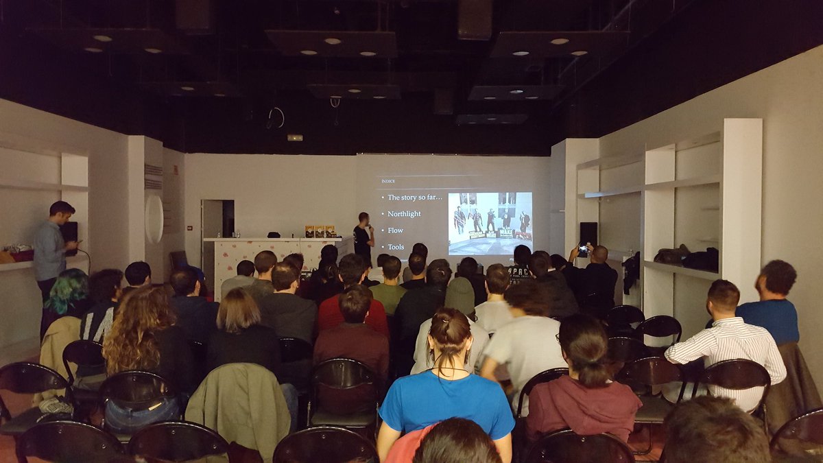 TalkingAboutMed's tweet photo. "Northlight y Flow" por @FernanKorut de @remedygames en #IBDW @IndieBurgerDev @granadagaming @FicZone https://t.co/HM9m4jYo3M