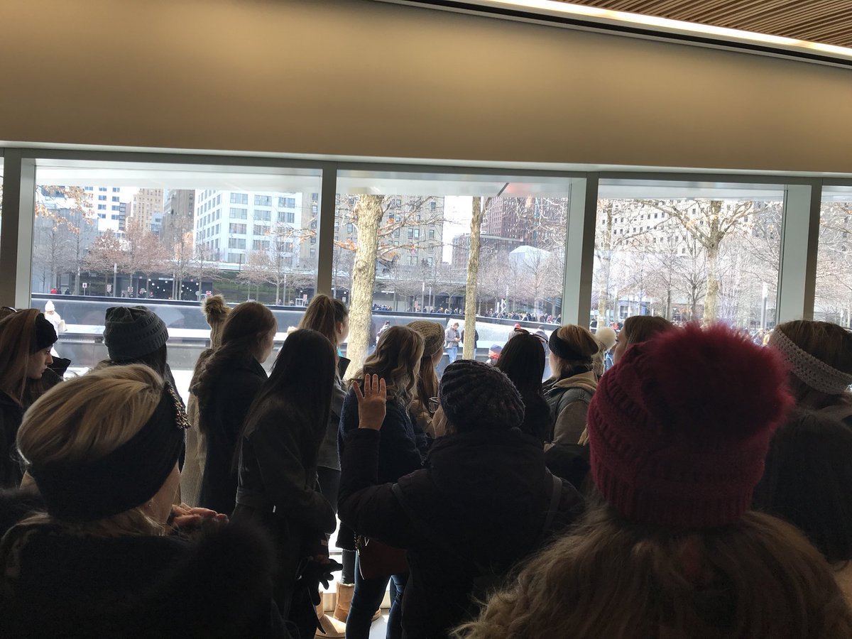 MHSDance1's tweet photo. Awesome day! Saw the Statue of Liberty, 9-11 memorial, lunch In Chinatown, and we’re not done yet! Thanks to @Cain_MHS for joining us! https://t.co/oEbXCUcTC2