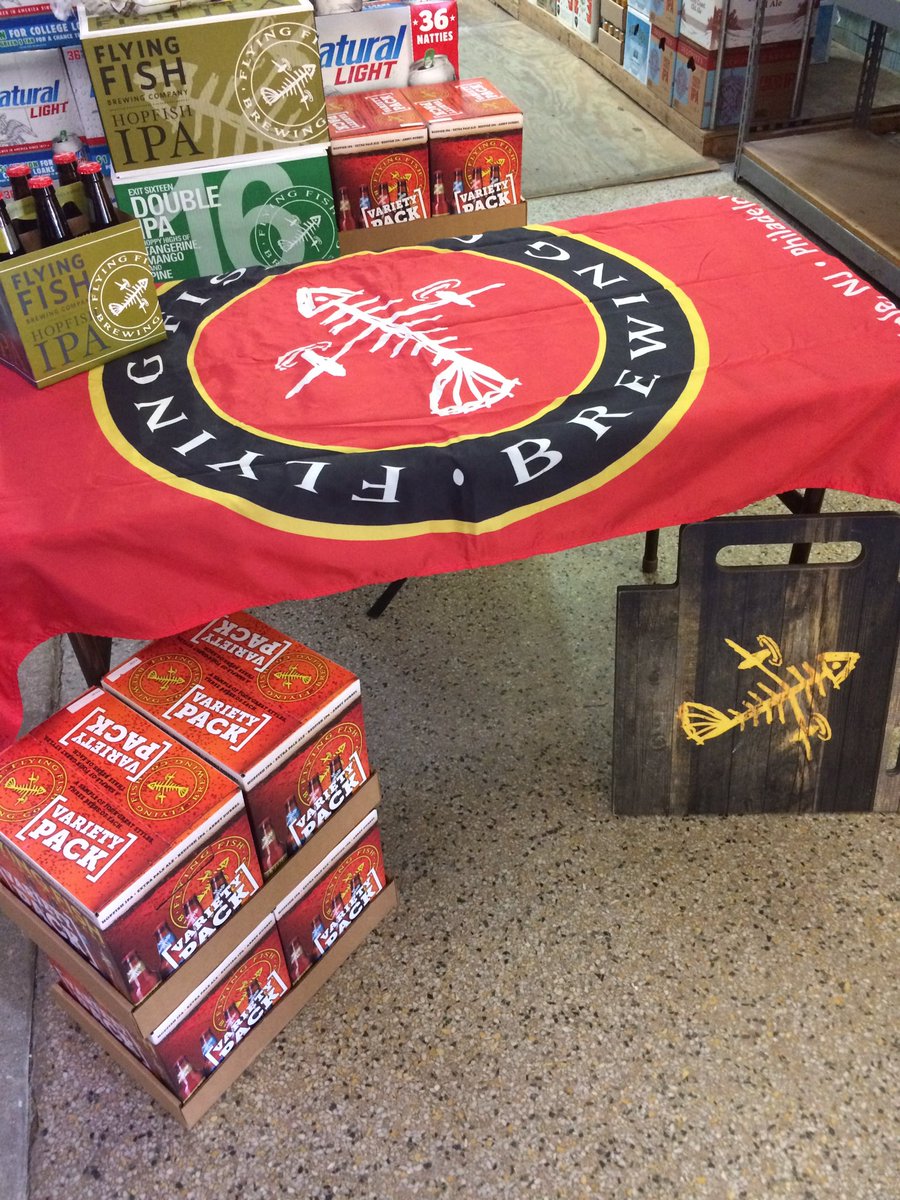 FlyingFishDrew's tweet photo. World Wide Beverage has all your weekend needs - stop by to try some @flyingfishbrew #drinklocal https://t.co/othpwJmNk2