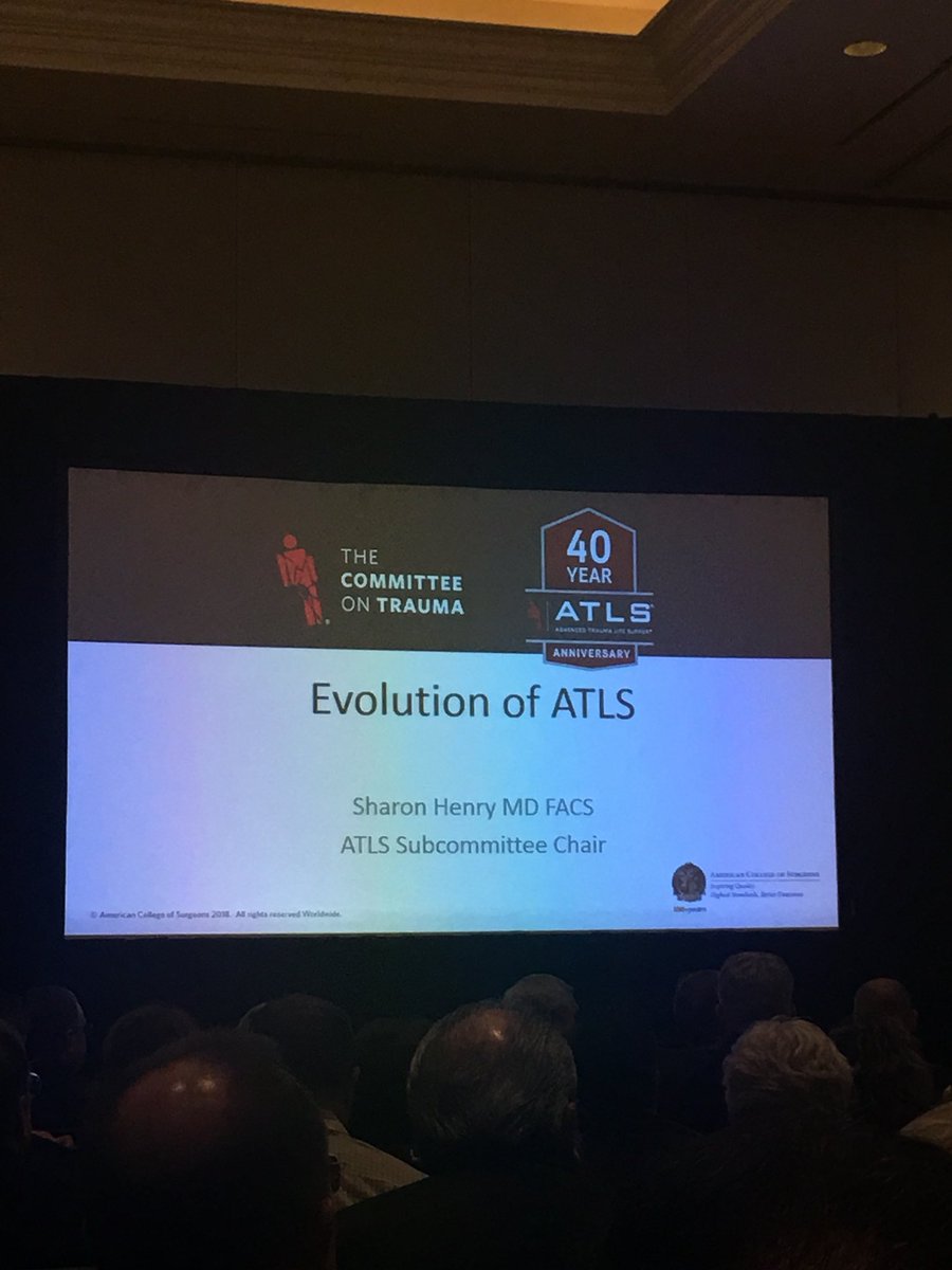 TopKniFe_B's tweet image. Great update perspectives thoughts on evolution of @ACSTrauma #ATLS by @smhenry59 truly a great story from all the international regions as well as origin #CommonLanguage #40YearsOfDreams and lives saved