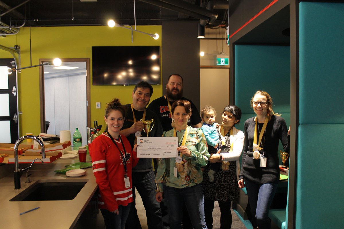 streamsystems1's tweet image. So proud of our team donating their office olympics winnings to Calgary&apos;s AARCS @AARCS_Canada #streaminthecommunity