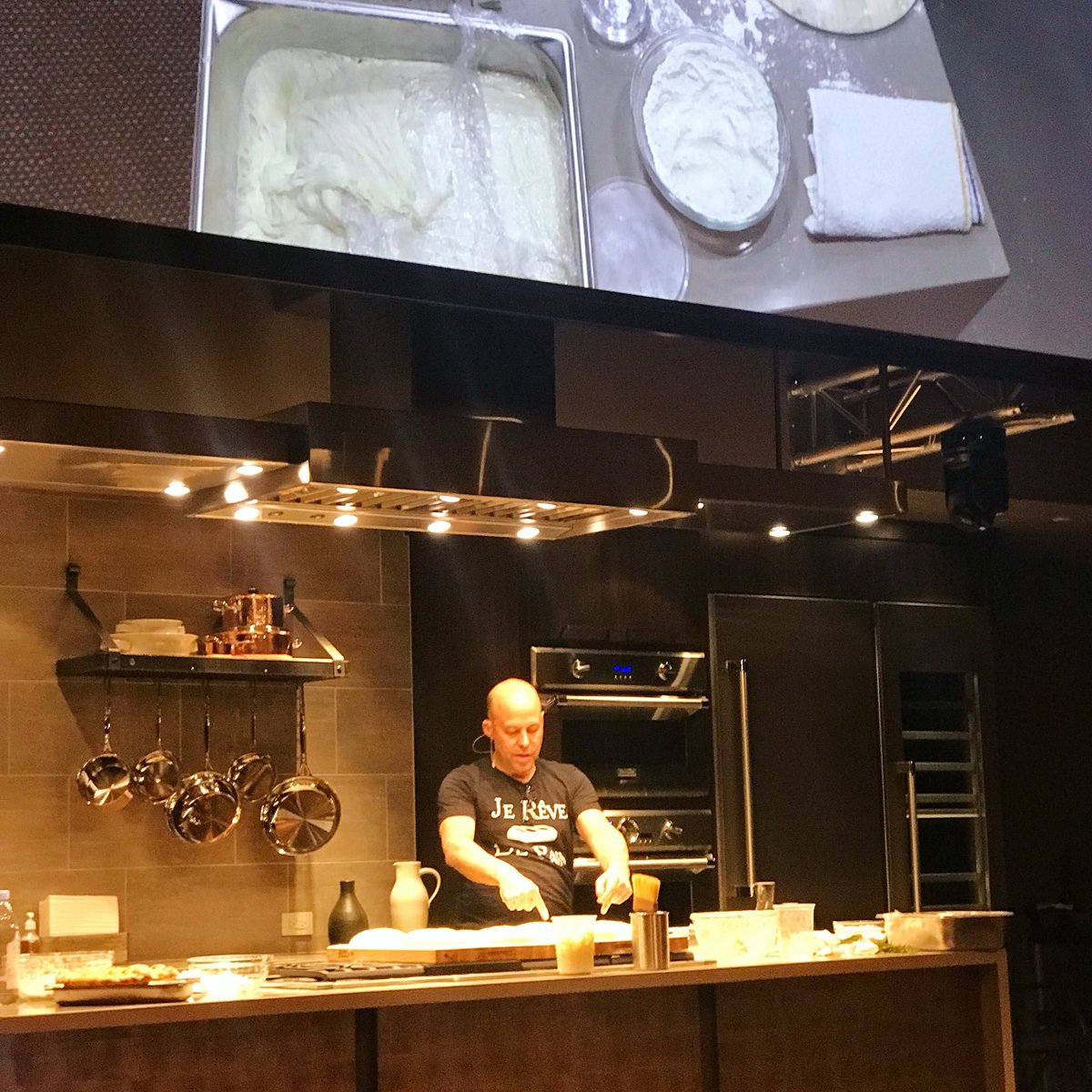 SullivanBakery's tweet photo. Our charismatic founder @jimlaheyssb leading an informative bread baking demo @CIALeadership #ciafs … https://t.co/0M0EwnDnvl https://t.co/kw1rWNW2Do