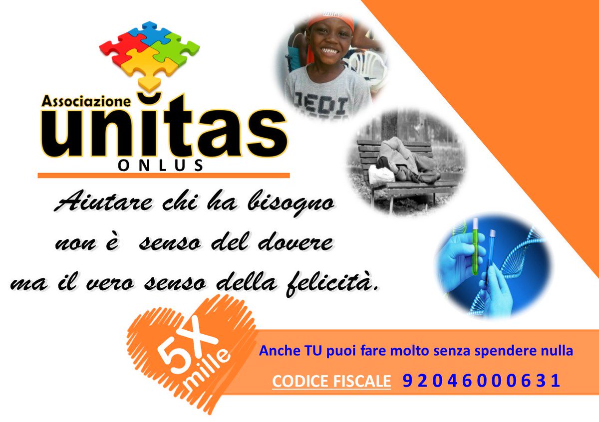 AssUNITAS's tweet image. Siamo diventati una #ONLUS !